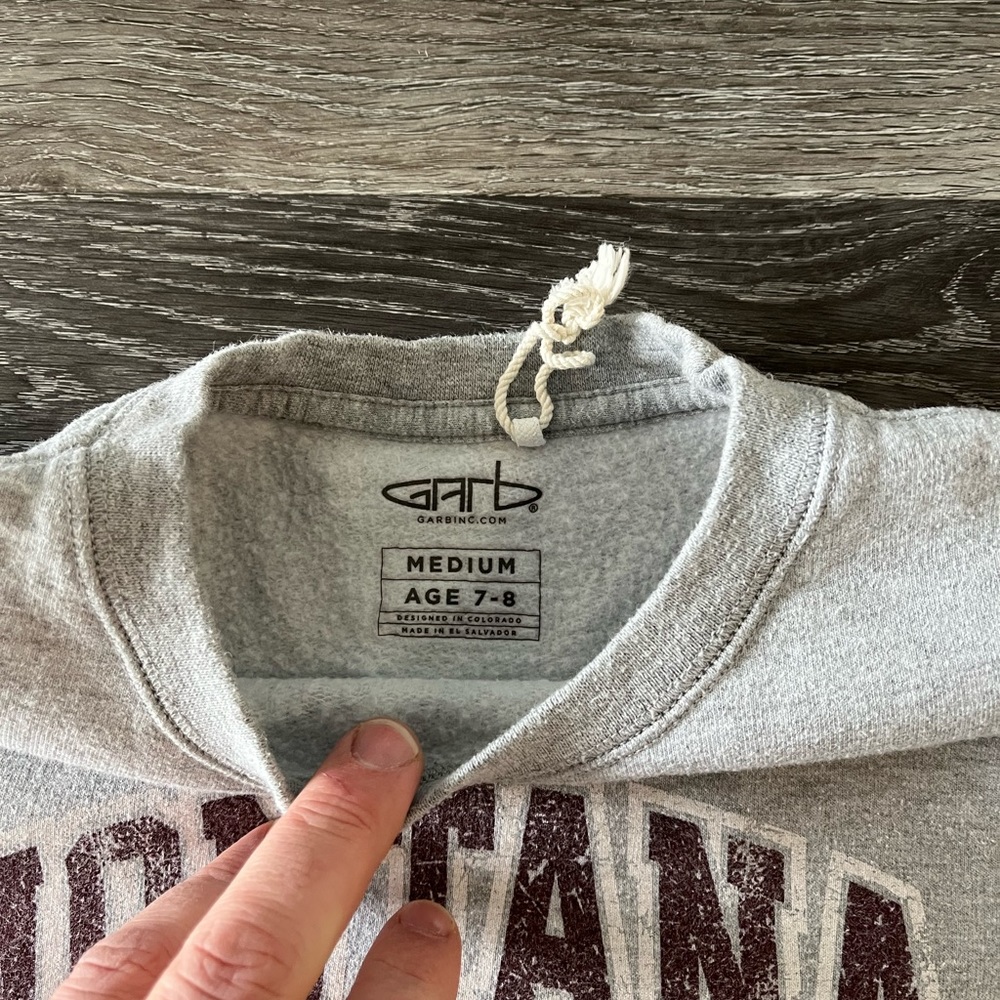 Kids Montana Grizzlies Sweatshirt Medium (Ages 7-8) Lightly Used